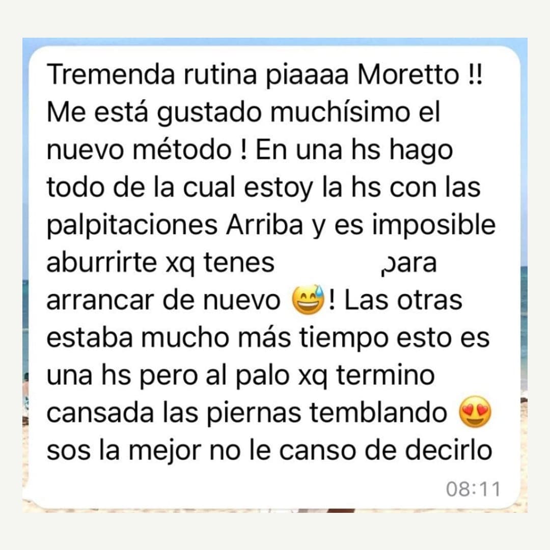 Me está gustando muchísimo el método nuevo. En una hora hago todo, y es imposible aburrirte.
